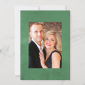 Woodland Forest Greenery Wedding Foto Kaart (Achterkant)