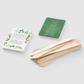 Woodland Forest Greenery Wedding Programme Handwaaier (Niet-gemonteerd)