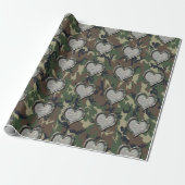 Woodland Forest Heart Cadeaupapier (Uitgerold)