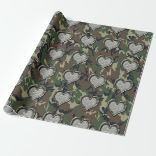 Woodland Forest Heart Cadeaupapier