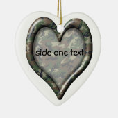 Woodland Forest Heart Keramisch Ornament (Rechts)