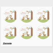 Woodland Forest Herten Baby shower Party Labels (Vel)