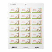 Woodland Forest Herten Baby shower Party Labels (Full Sheet)