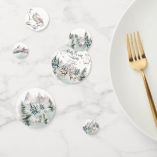 Woodland Forest Herten Winter Party Confetti