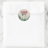 Woodland Forest houthakker dank u Sticker (Tas)