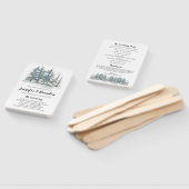 Woodland forest huwelijksprogramma fan handwaaier (Niet-gemonteerd)