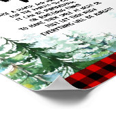 Woodland Forest Lumberjack Late Night Diapers Sign Poster (Hoek)