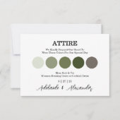 Woodland Forest Moderne Trouwkleding Kaart (Voorkant)