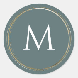 Woodland Forest Monogram Small Round Labels