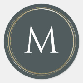 Woodland Forest Monogram Small Round Labels