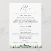 Woodland Forest Mountain Buffet Menu (Voorkant)