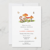 Woodland Forest Mushroom Bridal Kaart (Voorkant)
