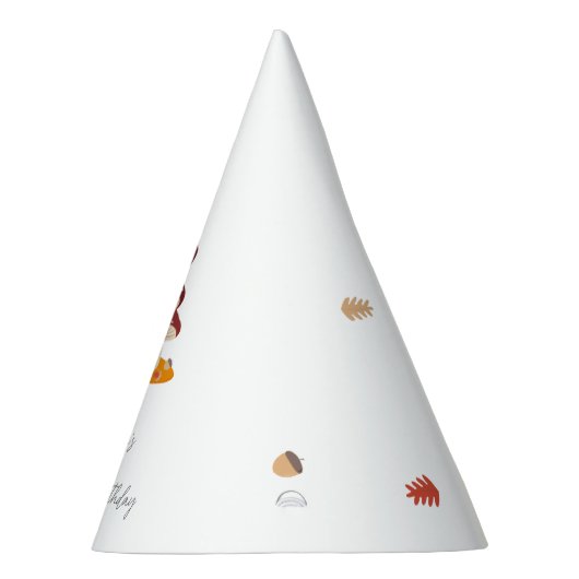 Woodland Forest Mushroom Eerste Verjaardag Feesthoedjes (Rechts)