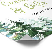 Woodland Forest Oh Boy Baby shower Kaarten en gesc Poster (Hoek)