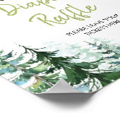 Woodland Forest Oh Boy Baby shower Luier Raffle Poster (Hoek)