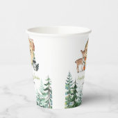 Woodland Forest Oh Boy Baby shower Papieren Bekers (Links)
