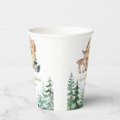 Woodland Forest Oh Boy Baby shower Papieren Bekers (Rechts)