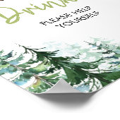 Woodland Forest Oh Boy Baby shower Snacks Drinken Poster (Hoek)