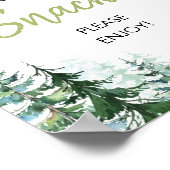 Woodland Forest Oh Boy Baby shower Snacks Poster (Hoek)