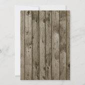 Woodland Forest Pine Foto Birth Announement Aankondiging (Achterkant)