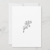 Woodland Forest Pine Tree | Rustic Casual Wedding Kaart (Achterkant)