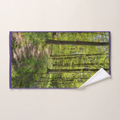 Woodland Forest Purple Flowers Spring Bad Handdoek (Handdoek)