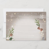 Woodland Forest Sparkle Eerste Verjaardag Uitnodig (Achterkant)