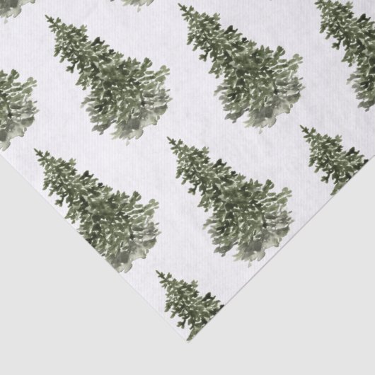 Woodland Forest Spruce Tree-weefselpapier Tissuepapier (Detail)