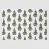 Woodland Forest Spruce Tree-weefselpapier Tissuepapier (Voorkant)