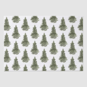 Woodland Forest Spruce Tree-weefselpapier Tissuepapier