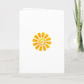 Woodland Forest Squirrel First Birthday Card Kaart (Achterkant)