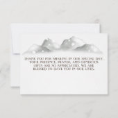 Woodland, Forest String Lights, Hartelijk dank Bedankkaart (Achterkant)