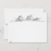 Woodland, Forest String Lights, Rehearsal Dinner Kaart (Achterkant)