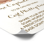 Woodland Forest Time Capsule 1st Birthday Sign Poster (Hoek)