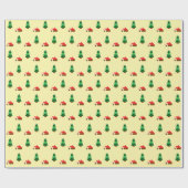 Woodland Forest Tree Pattern – Gezellig Natuur ont Cadeaupapier (Vlak)