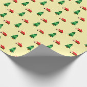 Woodland Forest Tree Pattern – Gezellig Natuur ont Cadeaupapier (Hoek)