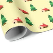 Woodland Forest Tree Pattern – Gezellig Natuur ont Cadeaupapier (Rol Hoek)