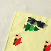 Woodland Forest Tree Pattern – Gezellig Natuur ont Strandlaken (In situ)