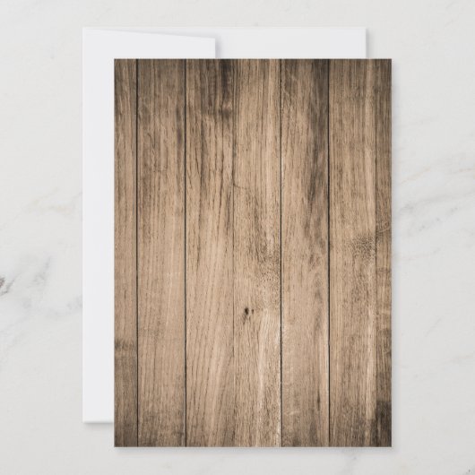 Woodland, Forest Verjaardag Uitnodiging met Foto (Achterkant)