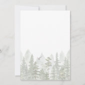 Woodland Forest Vrijgezellenfeest Green Kaart (Achterkant)