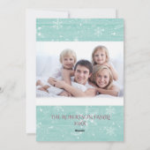 Woodland Forest Vrolijk Kerstfeest Moderne foto Feestdagenkaart (Achterkant)