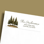 Woodland Forest Waterverf Baby shower Adres Etiket