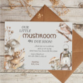 Woodland Forest Waterverf Paddenstoel Baby shower Kaart