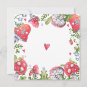 Woodland Forest Waterverf Paddenstoel Verjaardagsf Kaart (Achterkant)