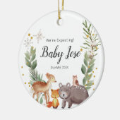 Woodland Forest We verwachten ouders Keramisch Ornament (Links)