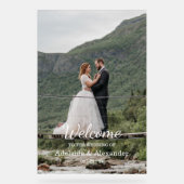 Woodland Forest Wedding Green Acryl Bord (Voorkant)