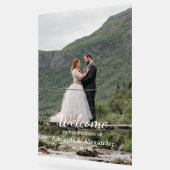 Woodland Forest Wedding Green Acryl Bord (Hoek)