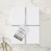 Woodland Forest Wedding Green Cadeaulabel (Met Touw)