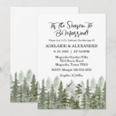 Woodland Forest Wedding Green Kaart (Voorkant / Achterkant)