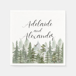 Woodland Forest Wedding Green Servet